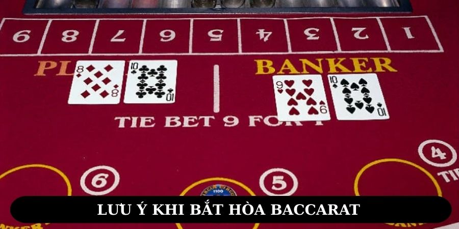 Một vài lưu ý khi bắt hòa